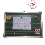 Tableaux scolaires magnétiques double faces blanc/vert 40/60